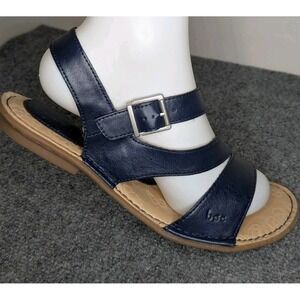 BOC Born Women's Strappy Sandals Navy Blue Size 9M Comfort